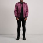 Quinton MA-1 Maroon Bomber Jacket - Image 4