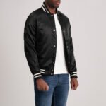 Xander Black Varsity Jacket - Image 2