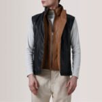 Zane Black Leather Vest - Image 5