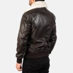 Airin G-1 Brown Leather Bomber Jacket - Image 5