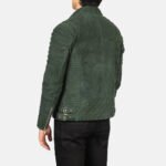 Armand Green Suede Biker Jacket - Image 5