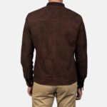 Blain Mocha Suede Bomber Jacket - Image 5