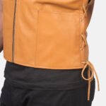 Brandon Tan Brown Leather Vest - Image 6