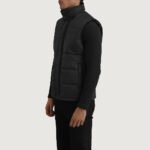 Bryan Black Puffer Vest - Image 2