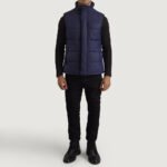 Bryan Blue Puffer Vest - Image 3