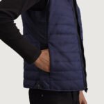 Carlo Blue Hooded Puffer Vest - Image 6