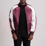 Clarke Maroon Varsity Jacket - Image 3