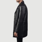 Classmith Black Leather Coat - Image 5