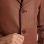 Classmith Brown Leather Coat - Image 6