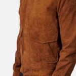 Coffmen Brown Suede A2 Bomber Jacket - Image 6