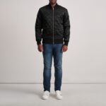 Danson Quilted Black Varsity Jacket - Image 4