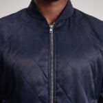 Danson Quilted Blue Varsity Jacket - Image 6