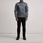 Danson Quilted Grey Varsity Jacket - Image 5