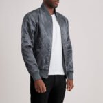 Danson Quilted Grey Varsity Jacket - Image 2