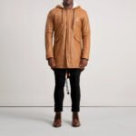Delvin Tan Leather Parka - Image 3