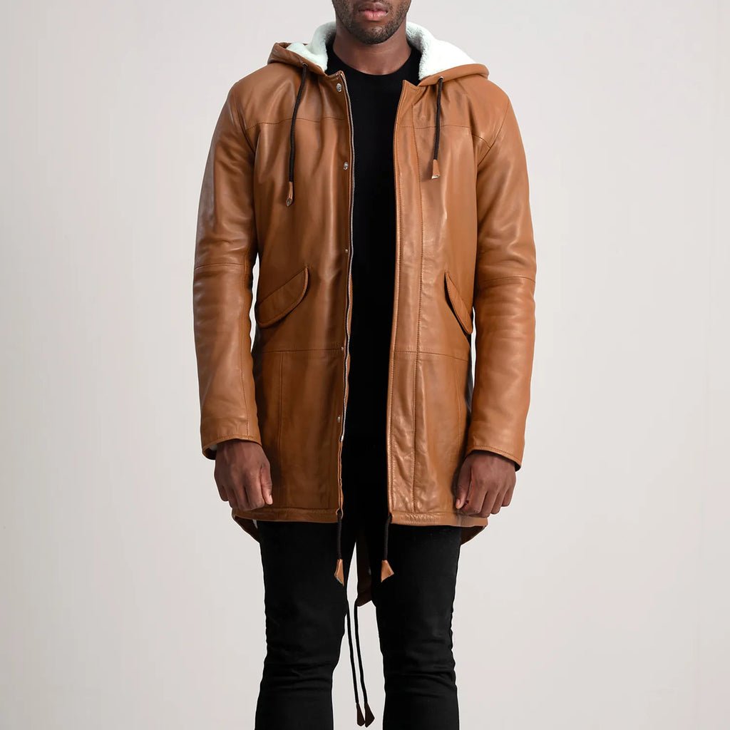 Men_s_Delvin_Tan_Leather_Parka_Open_Front-4-1733756765967_1024x1024.jpg Delvin Tan Leather Parka - Image 1