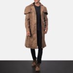 Deux Brown Leather Duster - Image 6