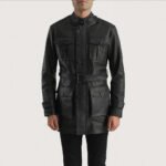 Dolf Black Leather Jacket - Image 4