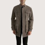 Dolf Grey Suede Jacket