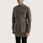 Dolf Grey Suede Jacket - Image 2