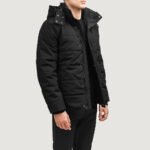 Exton Black Hooded Down Puffer Jacket - Image 2