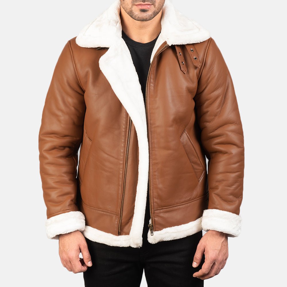 Men_s_Francis_B-3_Brown_Leather_Bomber_Jacket-4_bf7ee690-0f76-4ab1-92db-e27068b368d6_1024x1024.jpg Francis B-3 Brown Leather Bomber Jacket - Image 1