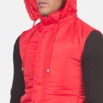 Fuston Red Hooded Puffer Vest - Image 6