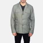 Kajetan Grey Safari Jacket - Image 4
