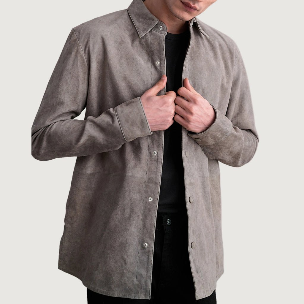 Men_s_Haven_Grey_Suede_Leather_Shirt_Open_Front-4-1724080947051_1024x1024.jpg Haven Grey Suede Leather Shirt - Image 1