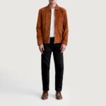Inferno Brown Suede Leather Jacket - Image 4