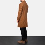 Claud Khaki Wool Double Breasted Coat - Image 5