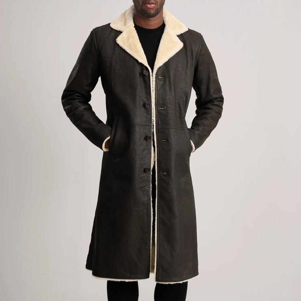 Kolby Brown Shearling Coat - Image 4