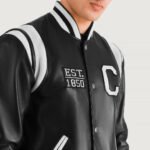 Liberte California Black Leather Varsity Jacket - Image 4