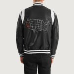 Liberte California Black Leather Varsity Jacket - Image 5