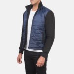 Nashville Quilted Blue Windbreaker Jacket - Image 2