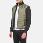 Nashville Quilted Green Windbreaker Jacket - Image 2
