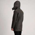 Nolan Tumbled Brown Leather Duffle Coat - Image 5