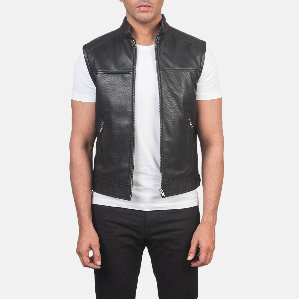 Men_s_Roland_Black_Leather_Biker_Vest-2_0af2ab20-8601-4776-b12b-de7f8e00529e_1024x1024.jpg Roland Black Leather Biker Vest - Image 1