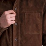 Scout Mocha Suede Leather Shirt - Image 5