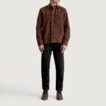 Scout Mocha Suede Leather Shirt - Image 4