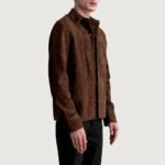 Scout Mocha Suede Leather Shirt - Image 2