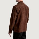 Scout Mocha Suede Leather Shirt - Image 6