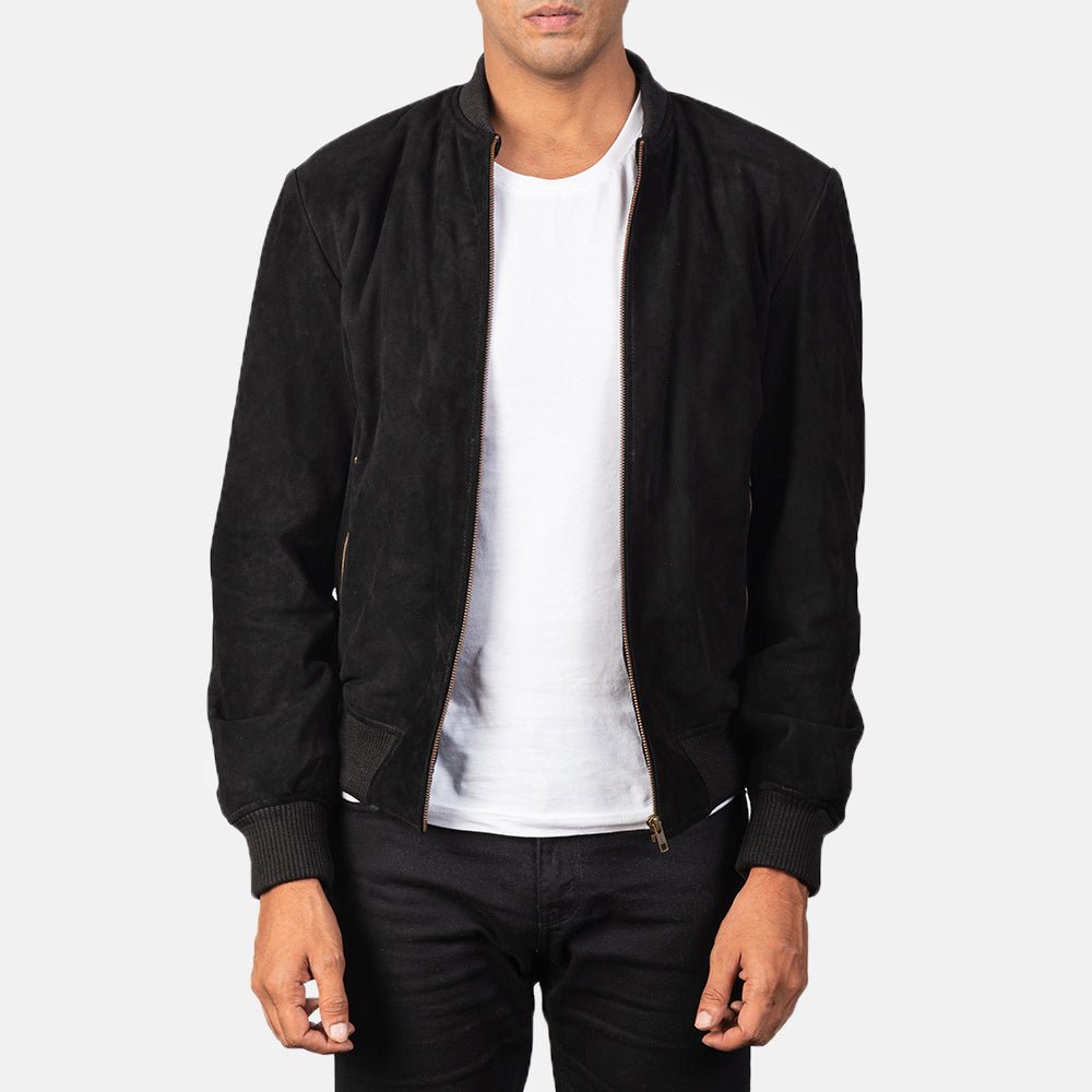 Men_s_Shane_Black_Suede_Bomber_Jacket6465_cd2389b2-d86d-42a3-a0aa-7406a4fb78b2_1024x1024.jpg Shane Black Suede Bomber Jacket - Image 1