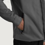 Wesley Grey Hooded Windbreaker Jacket - Image 6