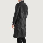 Wilde Black Leather Varsity Coat - Image 5