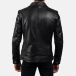Legacy Black Leather Biker Jacket - Image 5