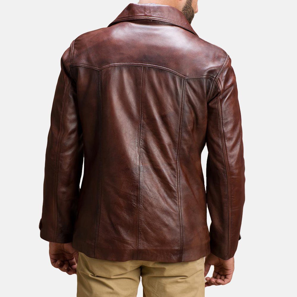 Vincent Alley Brown Leather Jacket - Image 5