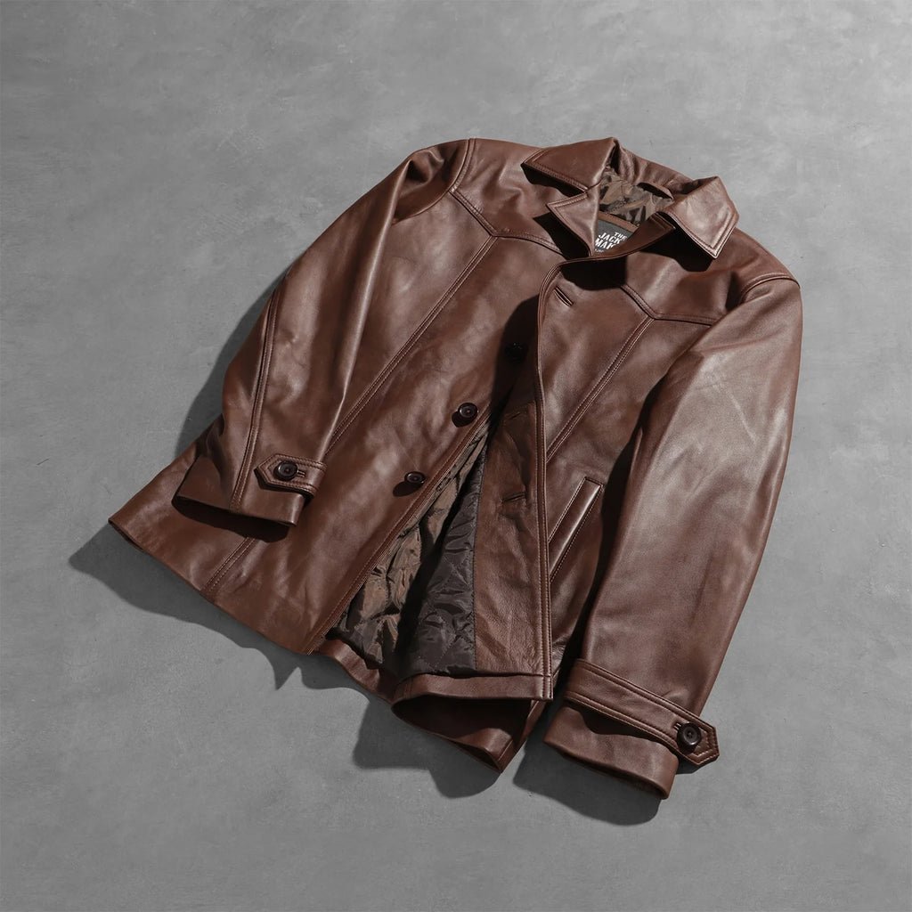 Vincent Alley Brown Leather Jacket - Image 7