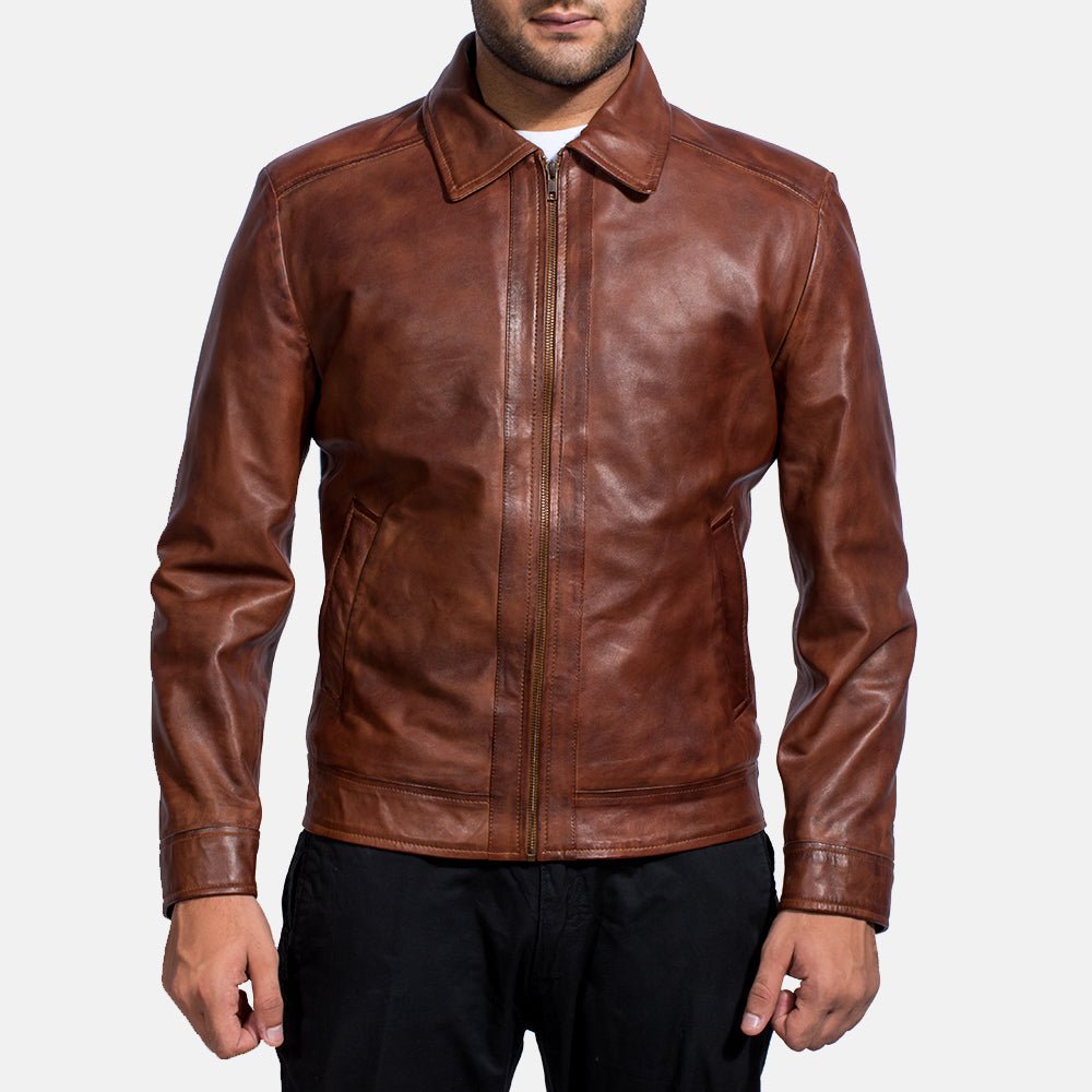TJM_0532-1491483664248_5a26252e-57b4-4194-9ffe-010376a950cf_1024x1024.jpg Inferno Brown Leather Jacket - Image 1