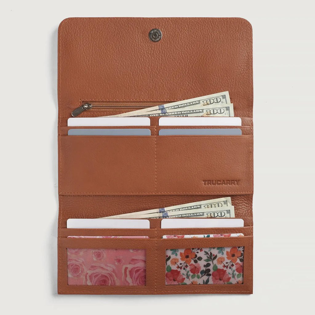 Taylor Brown Leather Continental Wallet - Image 5